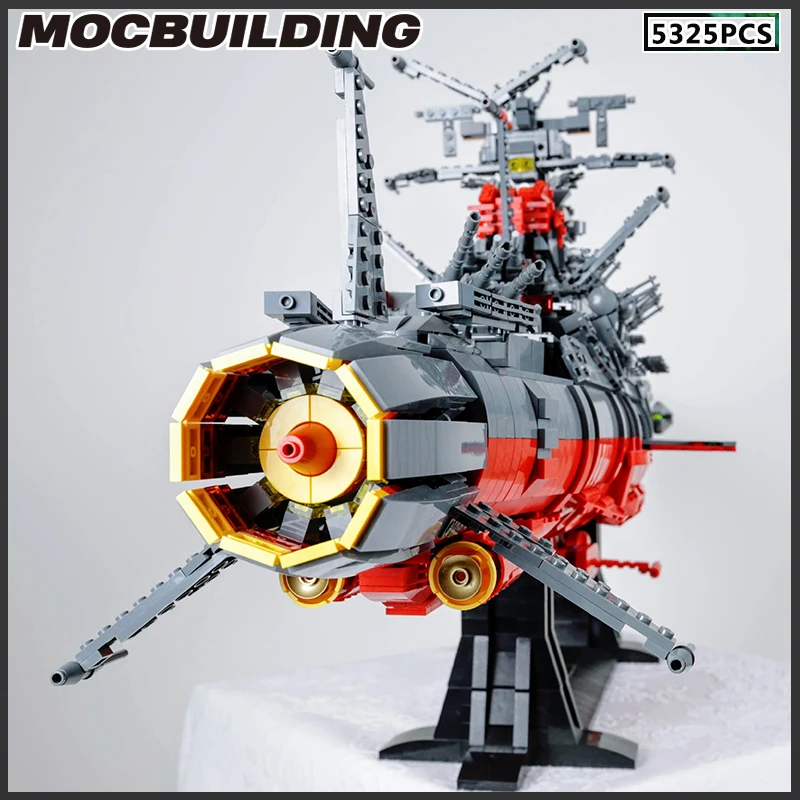 Space Battleship Yamato Model MOC Building Blocks Star Frigate DIY Bricks Creative Assembly Toys Christmas Gift Birthday