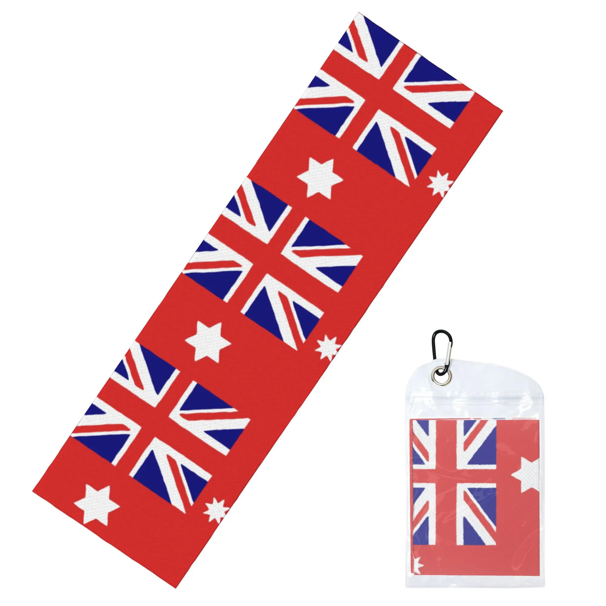 Flag of Australia Cold Exercise Towel  Yoga And Fitness Running Outdoor Activities Travelling Swimming Camping Towels