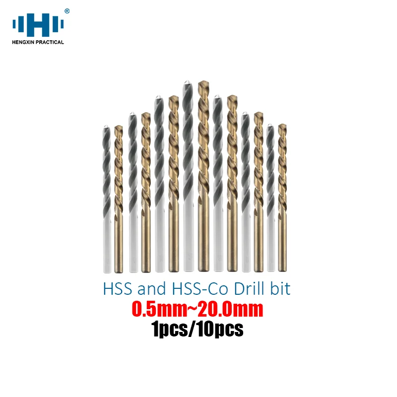 

HENGXIN drill bit HSS HSS co M35 diameter 0.5mm~20.0mm hss speedsteel Cobalt containing bit Cobalt containing Straight Shank