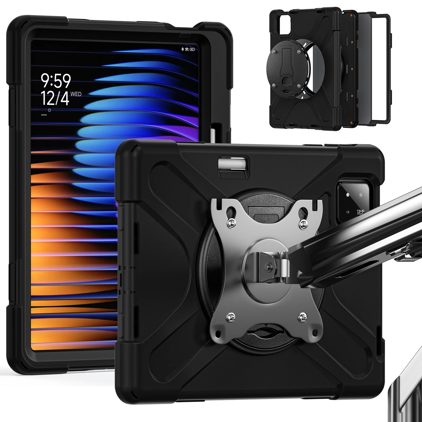 

﻿ Чехол для Xiaomi Pad 7 Ultra Mi Pad 5/6 Pad 7s pro 12.5, противоударный чехол для Redmi Pad Pro 12.1 Mi poco pad 12.1