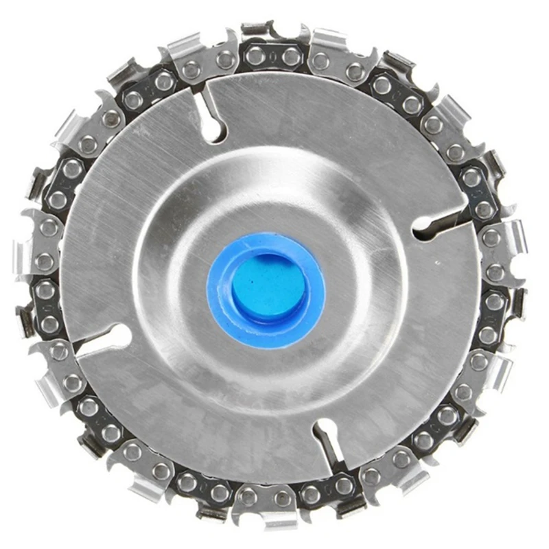 2025 nuevo 8 Uds 5/8 pulgadas disco de cadena para tallado de madera-4 pulgadas 22 dientes amoladora disco de sierra para tallado de madera para amoladora angular de 4 pulgadas/4-1/2 pulgadas