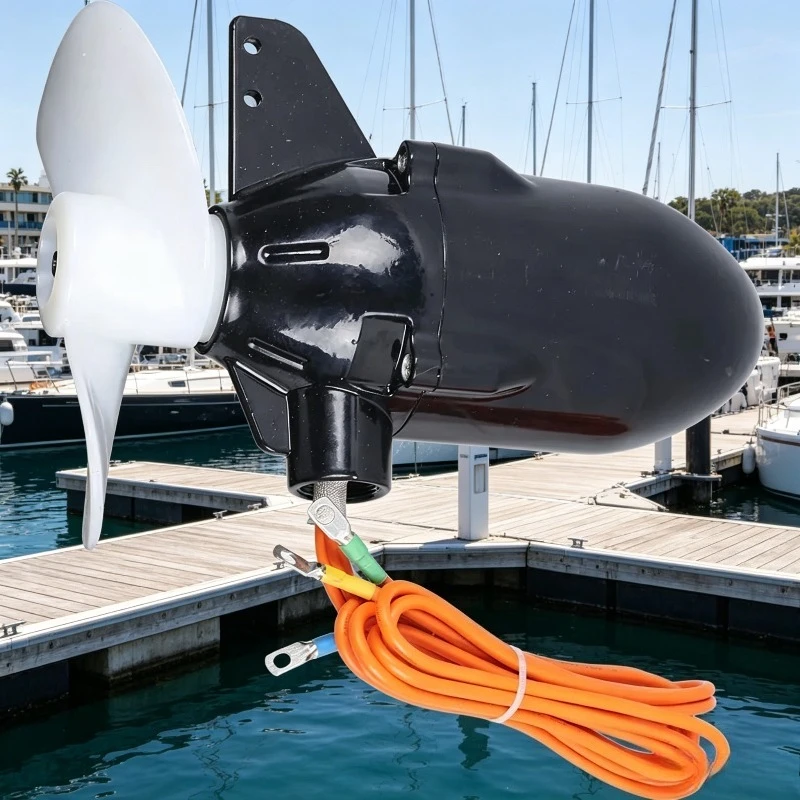 

12-72V Brushless DC Underwater Electric Thruster for Fishing Boat Trawling Kayak Paddle Board High Power Waterproof Motor