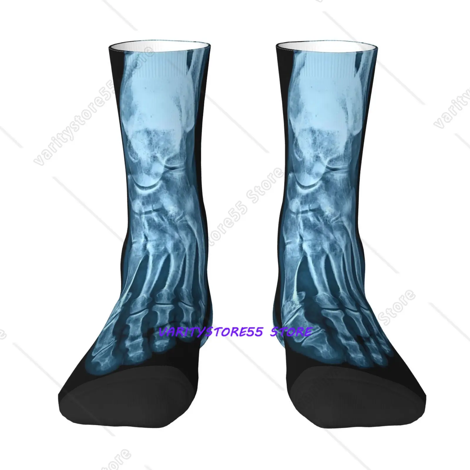 Men'S Printed Polyester Socks with Medical Imaging View Design Print