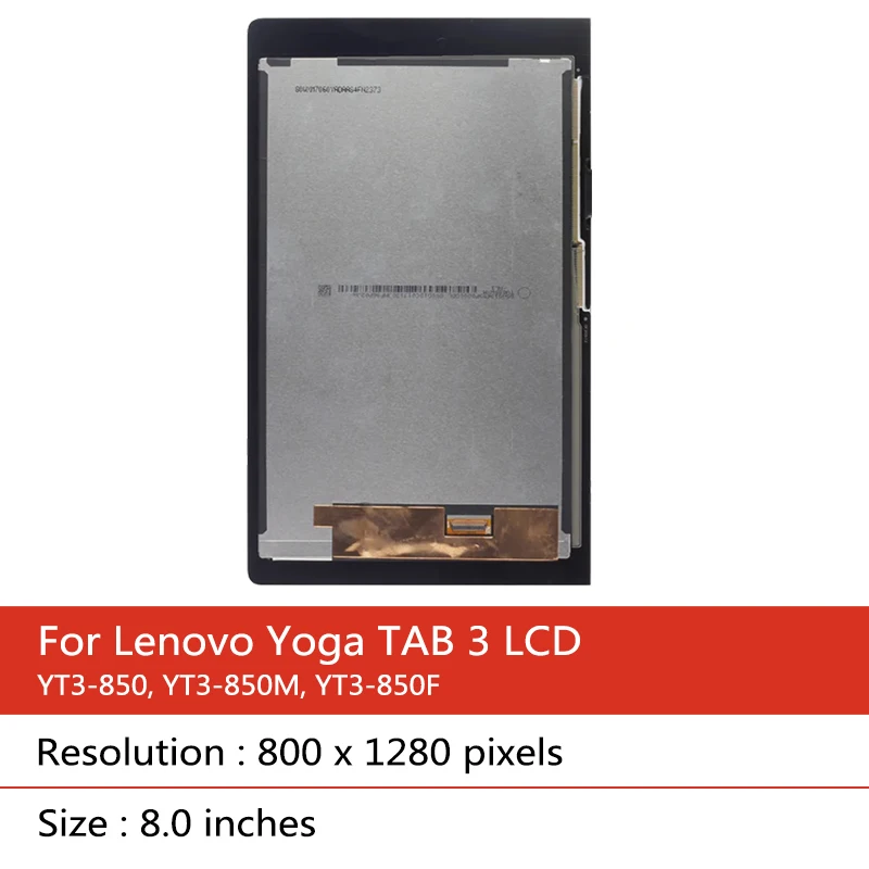 Pop 8.0“inch YT3-850 Display For Lenovo Yoga TAB 3 8.0 YT3-850F YT3-850L YT3-850M LCD Display Touch Screen Digitizer Assembly