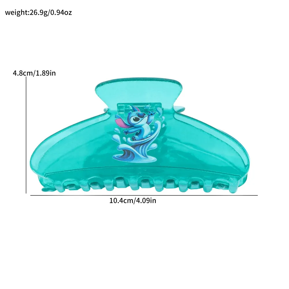 1 قطعة/3 قطعة مشبك شعر من سلسلة ديزني موضة يومية لطيفة وبسيطة باللون الأزرق الفاتح لتزيين تسريحات الشعر #6