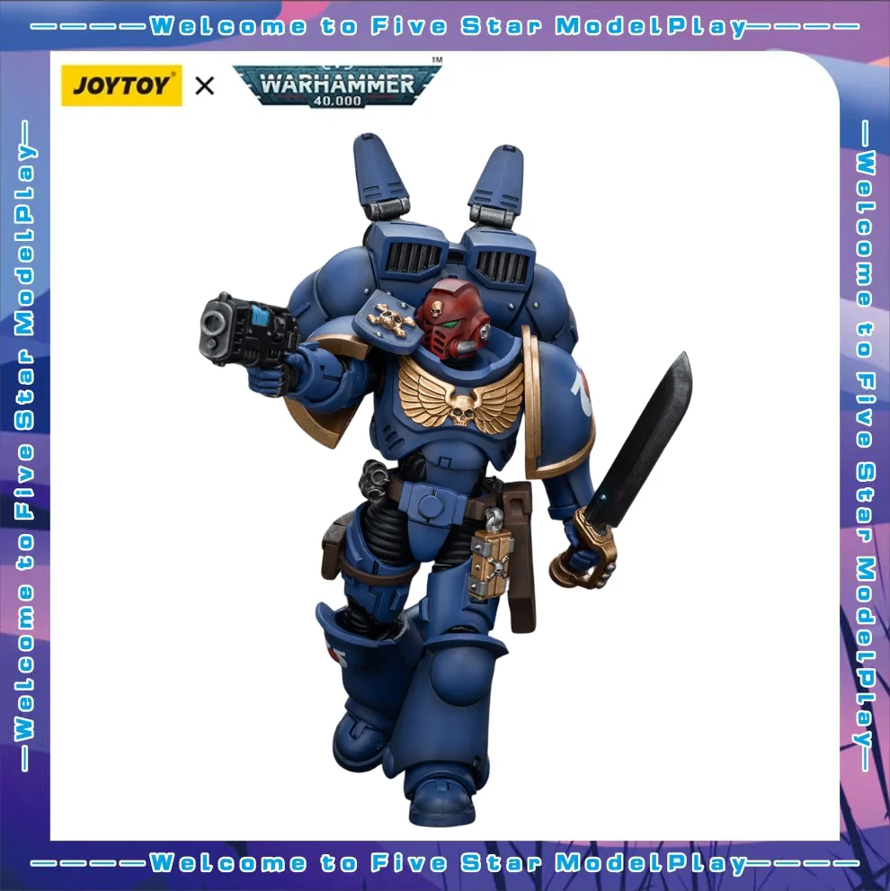 

【UA】JOYTOY Warhammer 40K Масштабные фигурки 1/18: Ультрамариновские Интерцепторы с джамп-паком, модели, игрушки, подарки