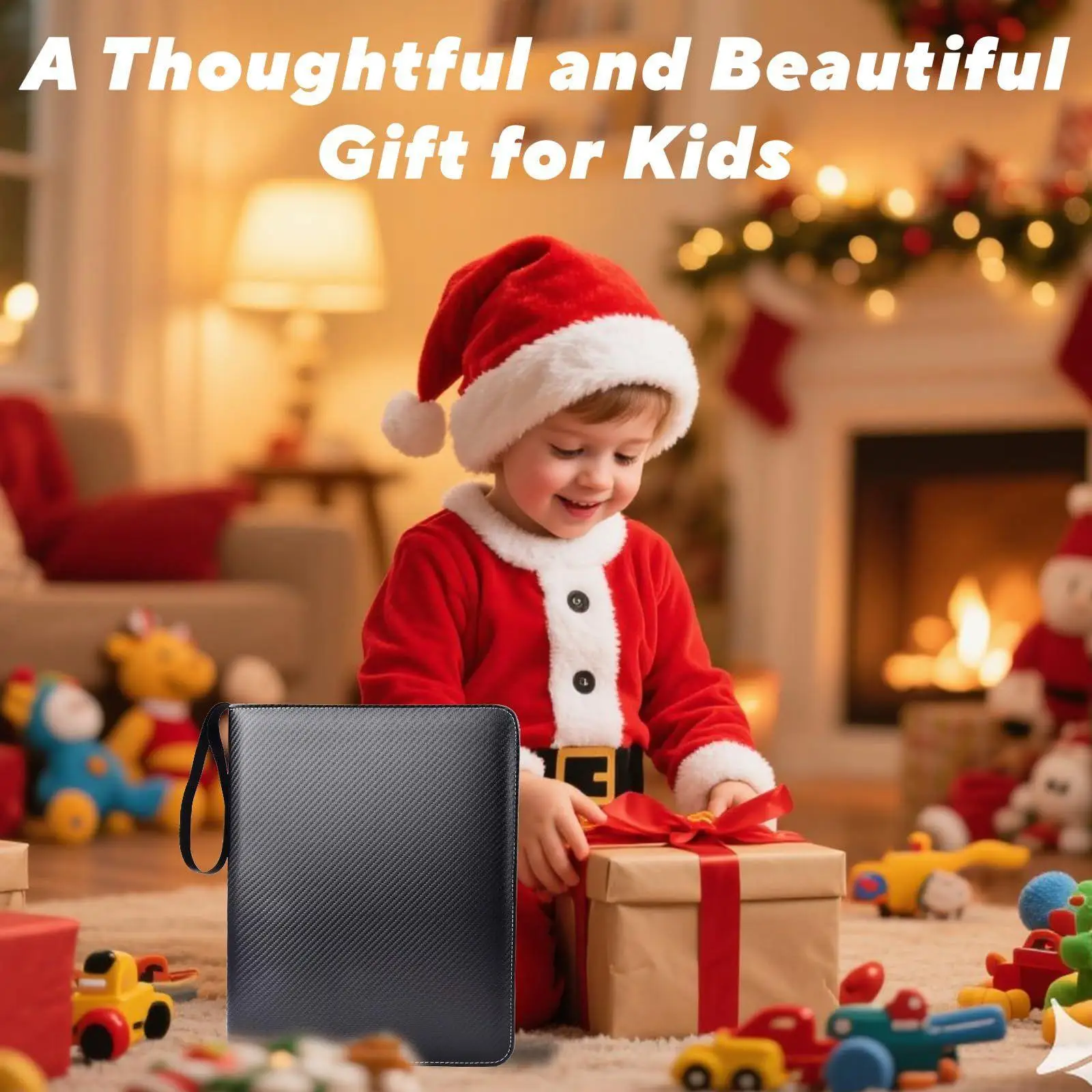 Carpeta de colección de tarjetas, carpeta de coleccionista de tarjetas comerciales de PU, carpetas de álbum de mangas de doble cara de 9 bolsillos para mujeres, hombres, niños y niñas