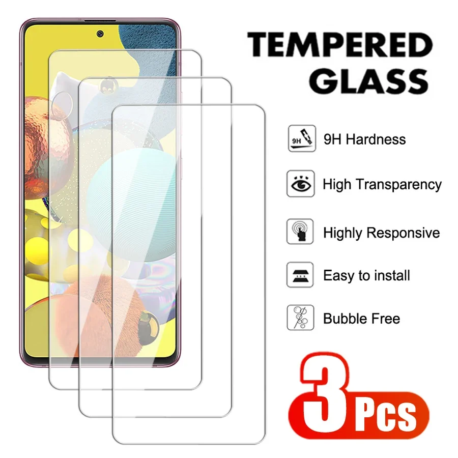 

3Pcs Anti-Burst Tempered Glass For Samsung Galaxy A03 A13 A23 A33 A53 A73 Screen Protector M13 M23 M33 M53 Clear Protection Film