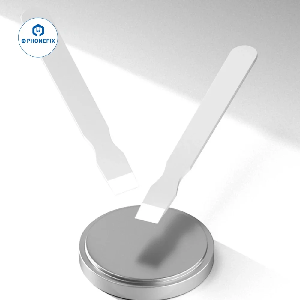 TE-215 Ceramic Head Scraper Non Magnetic Ceramic Blade Tin Paddle Stirring ﻿Bar for CPU IC BGA Paste Flux Pry Scraping Tool