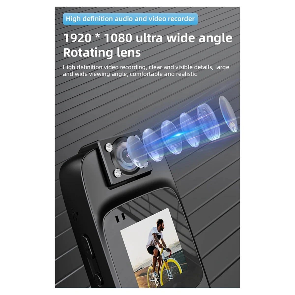 كاميرا واي فاي جديدة 4K HD مسجل فيديو رقمي محمول مشبك خلفي كاميرا الجسم كاميرا فيديو مصغرة ليلية