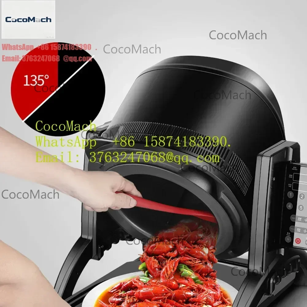 9L Intelligent Automatic Multi Cooker Commercial Restaurant Roller Fried Rice Machine Multi-function Automatic Cooking Machine