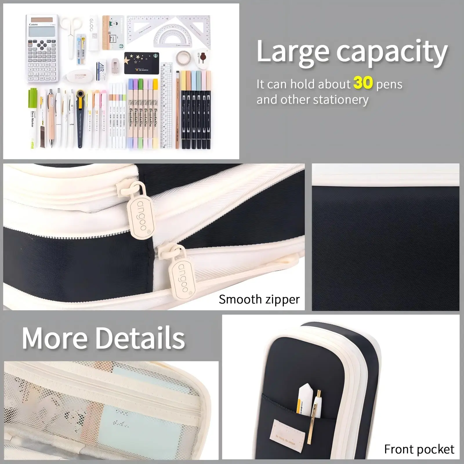 Kawaii Pencil Cases Large Capacity Pencil Bag Pouch Holder Box for Girls Office Students Organizer School Stationery Supplies image 5