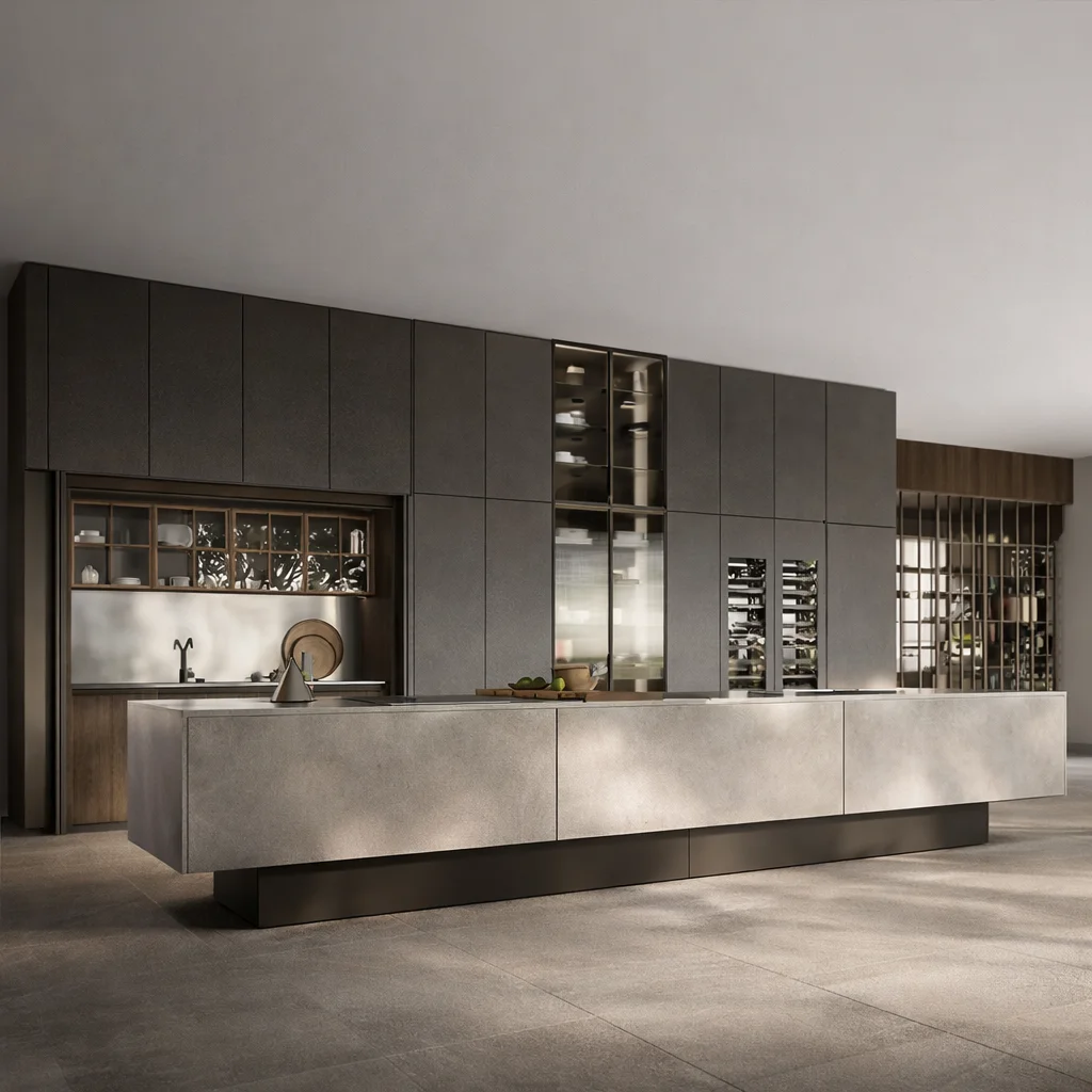 Kitchen Baking Island - Maßgefertigte moderne Küchenmöbel aus Edelstahl 304,