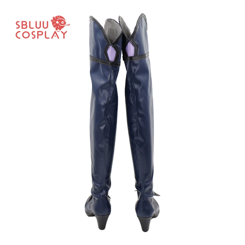SBluuCosplay Gioco Xenoblade Melia Scarpe Cosplay Stivali su misura