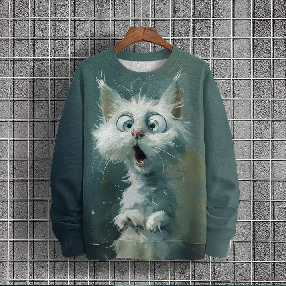 

Autumn Men's Hoodie Casual Funny Men's Wear 3D Animal Print Pullover New Men's Pullover Fashion Oversized Men's Clothing