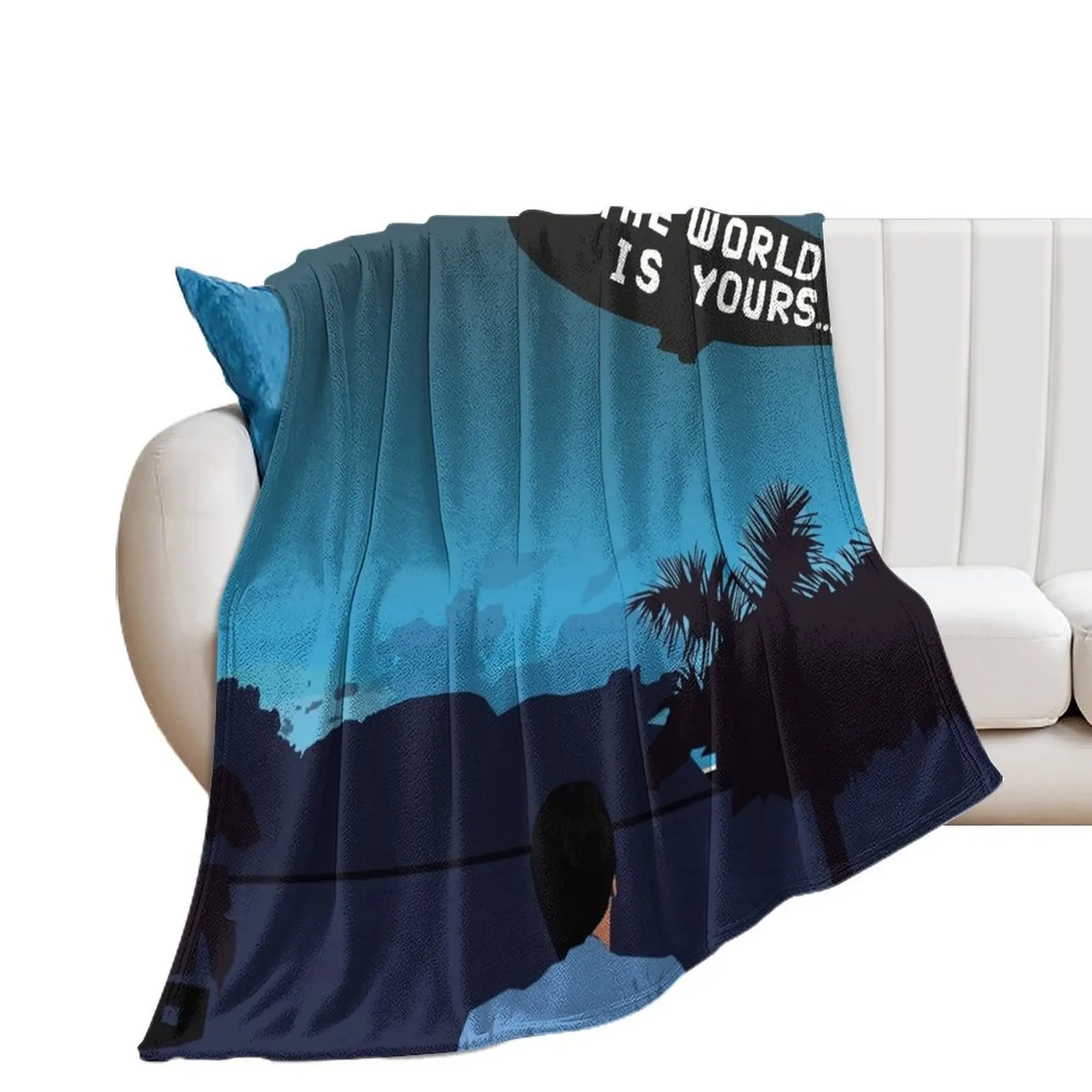 SCARFACE Throw Blanket Decoratives Travel Blankets