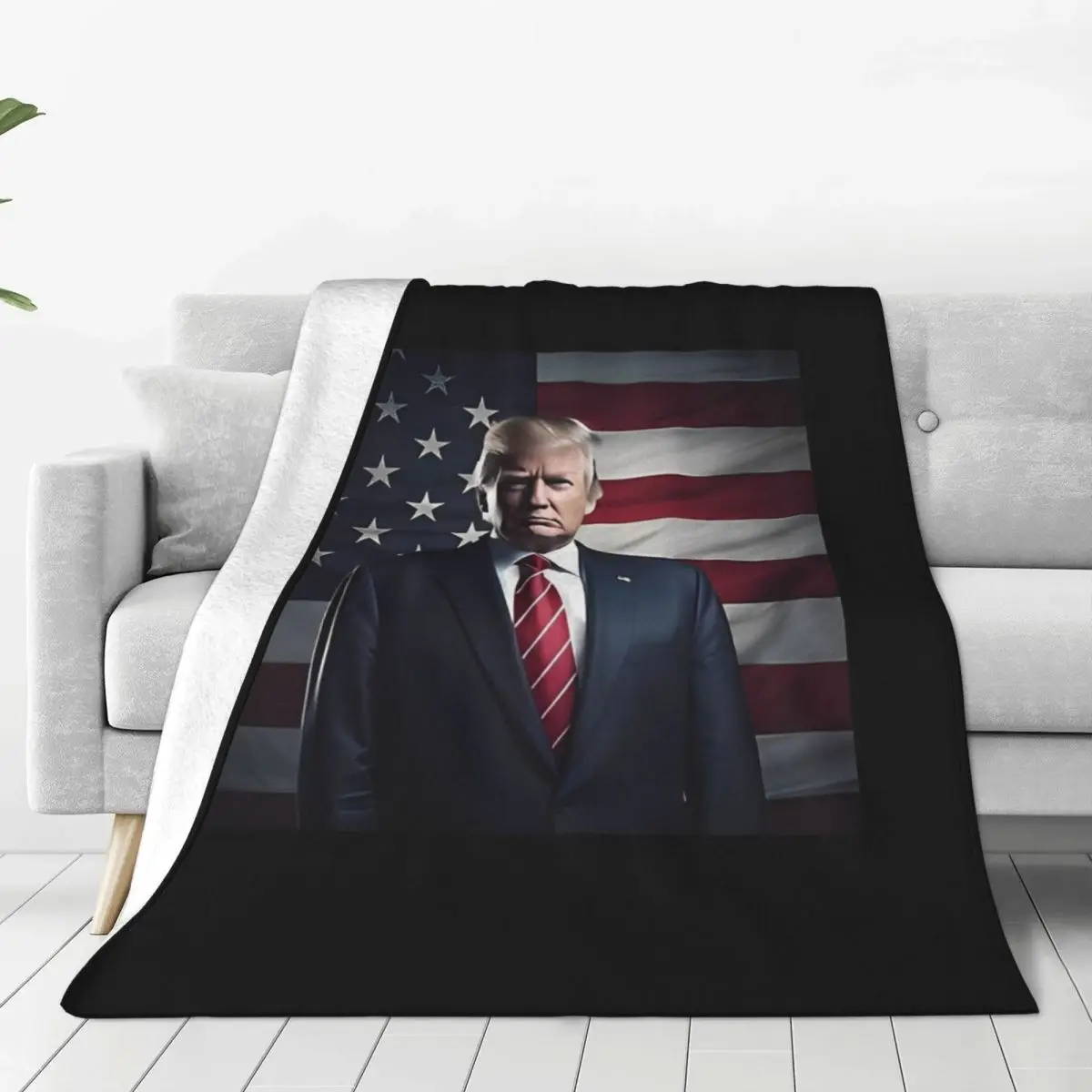 Donald Trump Take America Back Soft Blanket Travel Plush Throw Blanket Fluffy Outdoor Flannel Bedspread Sofa Bed Cover