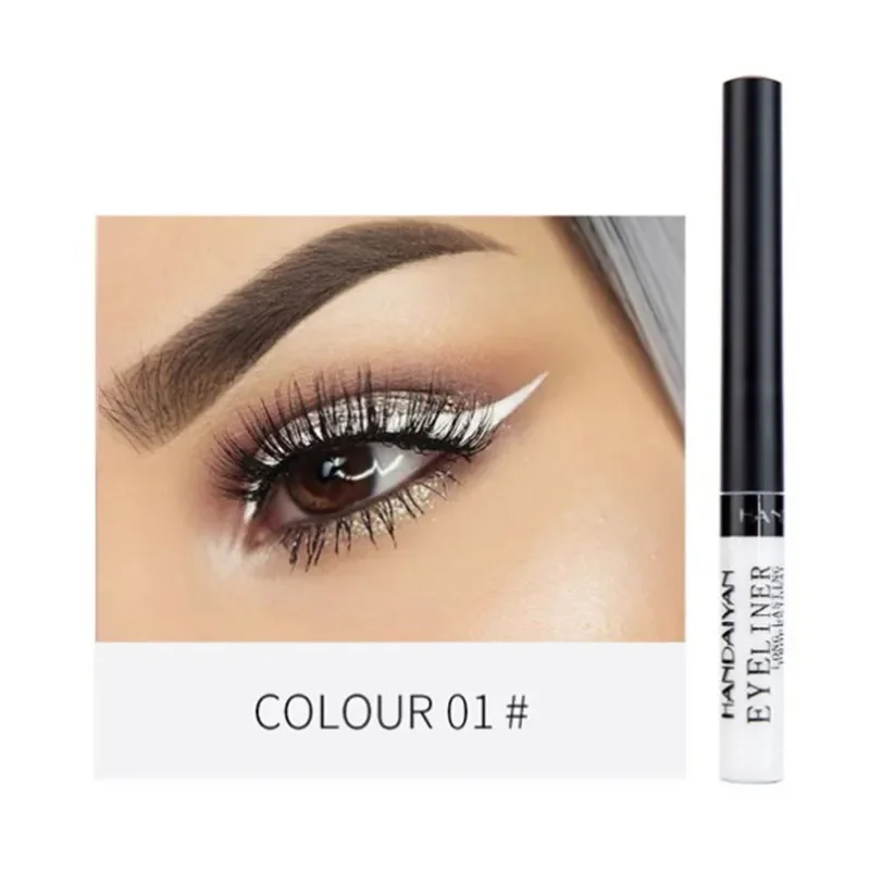Waterproof Liquid Eyeliner Pen 8 Colors Fast Drying Lasting Matte Blue White Pink Neon Smooth Eyliner Pencil Makeup Cosmetics