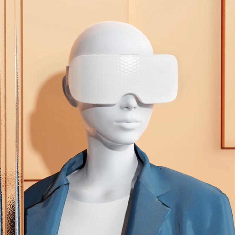 スマート電気スチームアイマッサージャースチーム加熱アイマッサージマシンホット&コールド湿布治療ポイント指圧ドライアイケア用