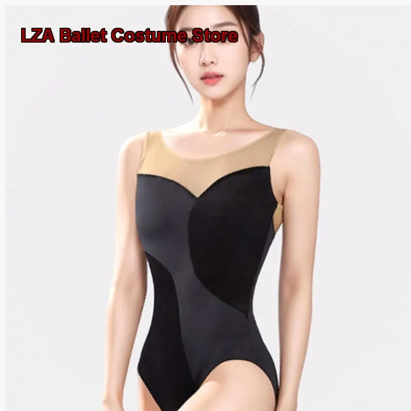 Dangshige Body Suit Practice Leotard One-Piece Dress Women's Adult Gymnastics Leotard Aerial Yoga Unitard