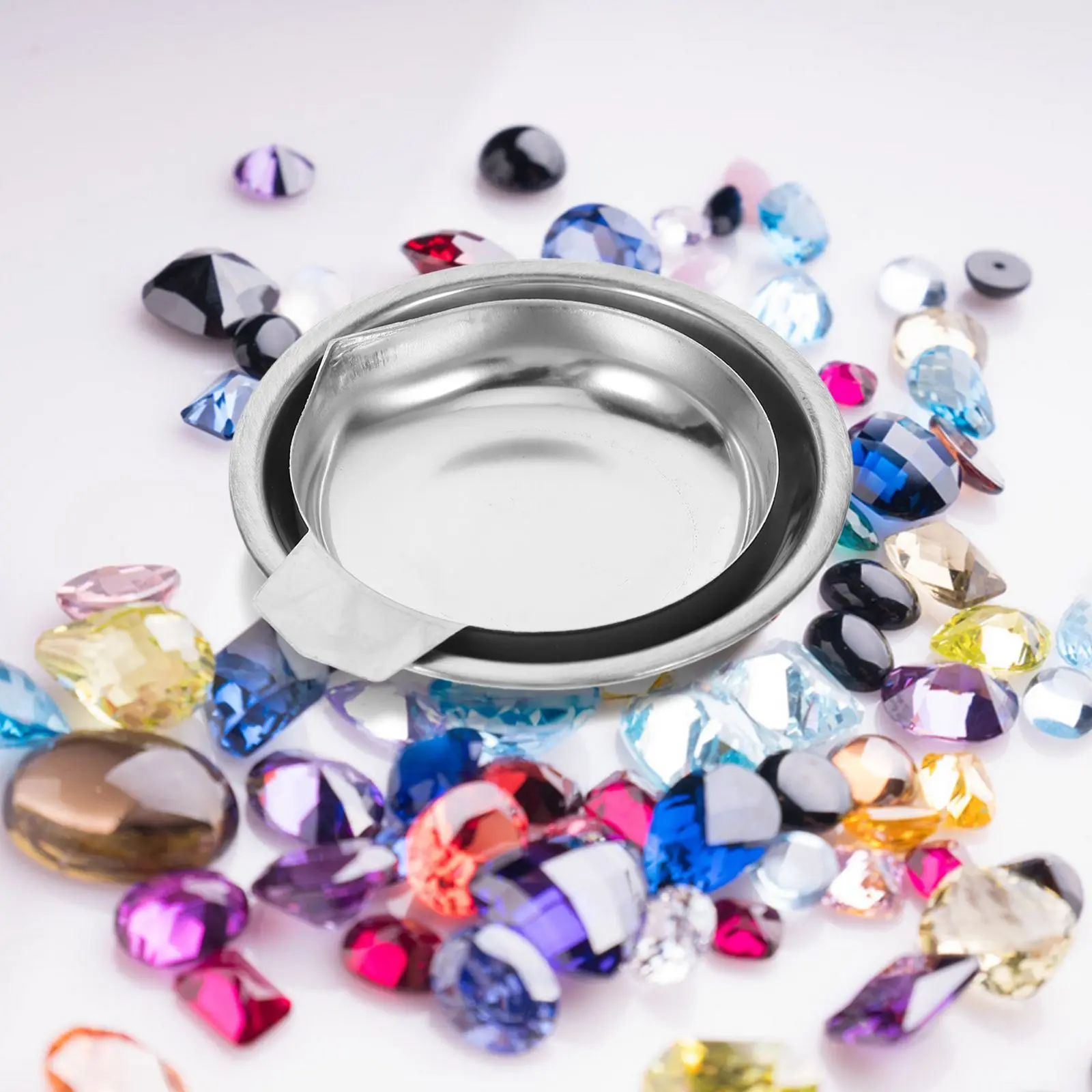 2Pcs Stainless Steel Weighing Pan Electronic Scale Tray Measuring Bowl Jewelry Tool Precise Weighting Solution