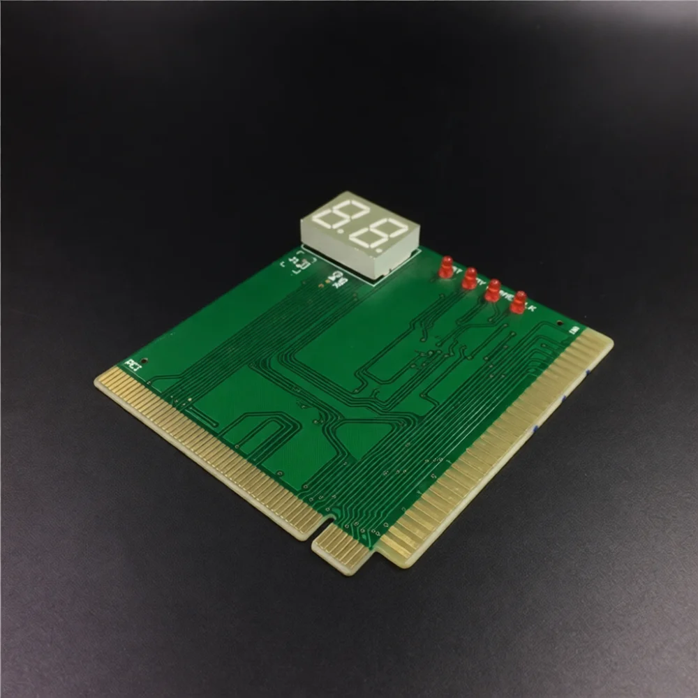 Desktop PC Motherboard Diagnostic Card PCI Analyzer Repair Tool LED Indicator 4 Bit Digital Debug Post Code Testing Card