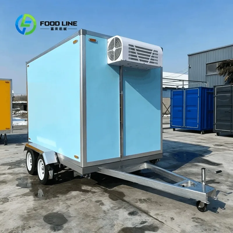 Customized Cold Storage Cargo Trailer With Top Mounted Refrigeration Machine For Meat And Fish Transport Bulk Order Huge Savings