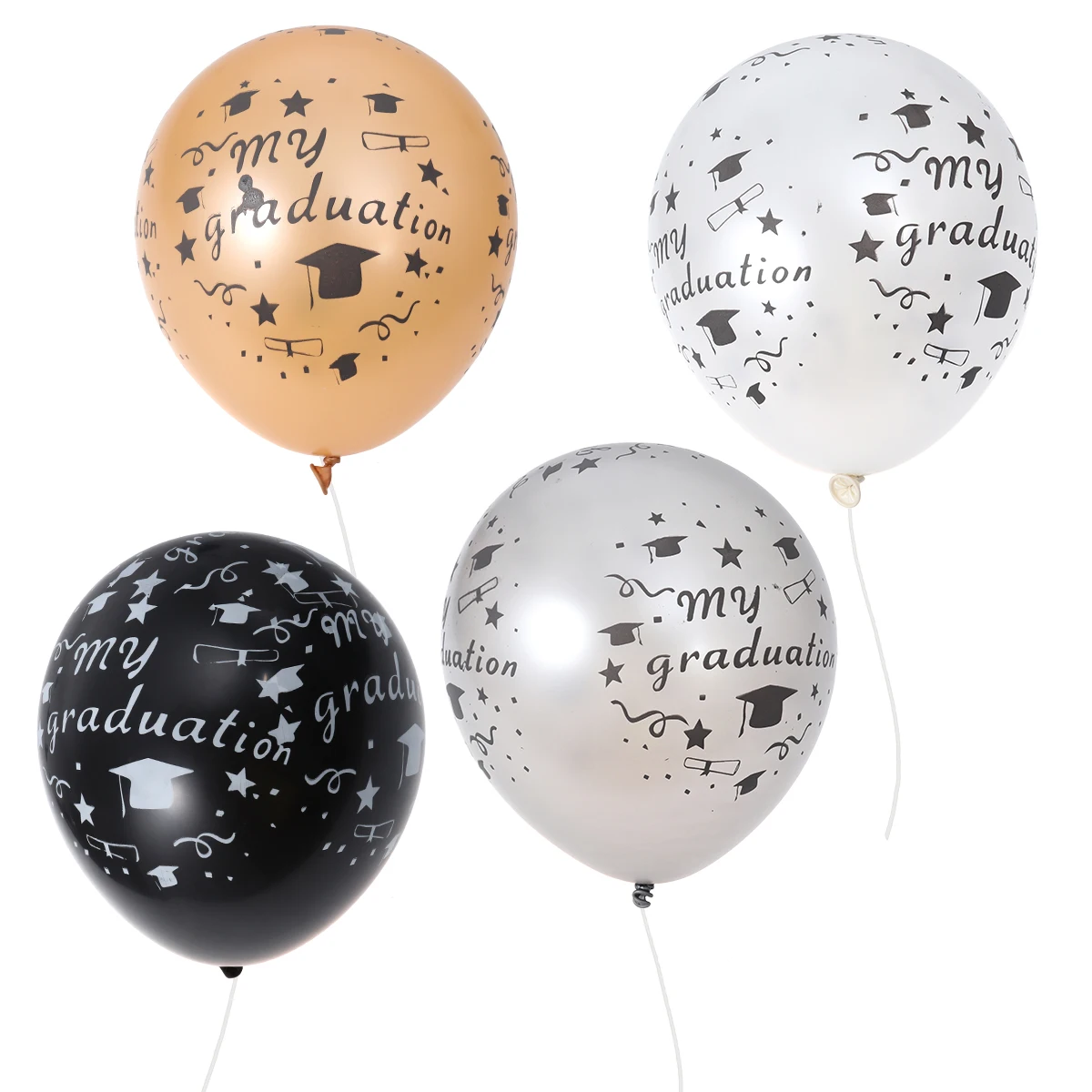 

20pcs Pearl Balloon Party Rubber Number Latex Graduation Decoration Navy Reusable School University Balloons