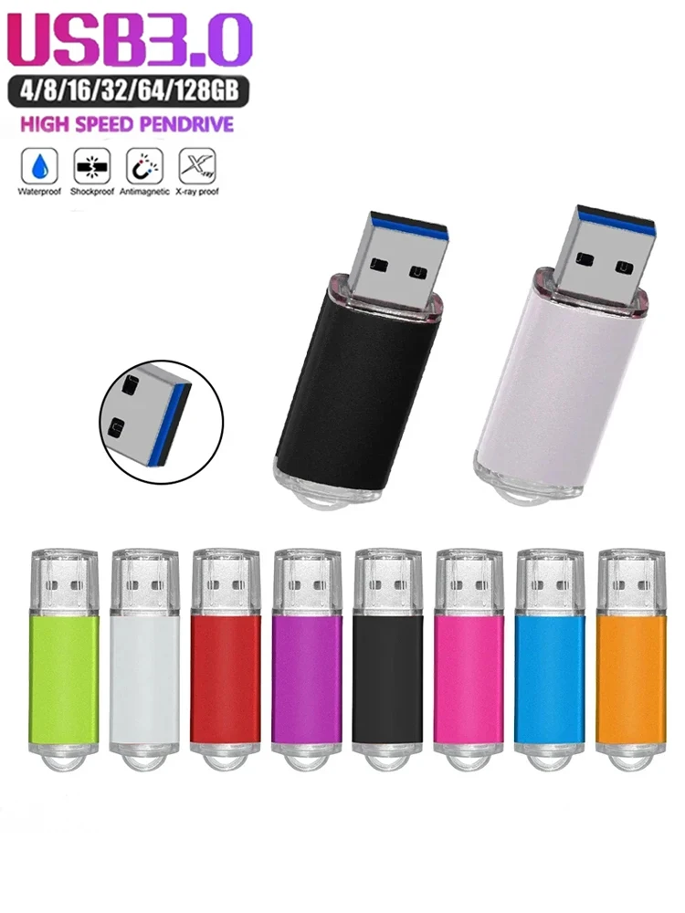 Niestandardowe logo Gorąca sprzedaż Metal 3.0 Pendrive USB 128 GB Pendrive 8 GB 16 GB 32 GB 64 GB Pendrive USB 3. 0 Pendrive o dużej szybkości — zdjęcie produktu 7