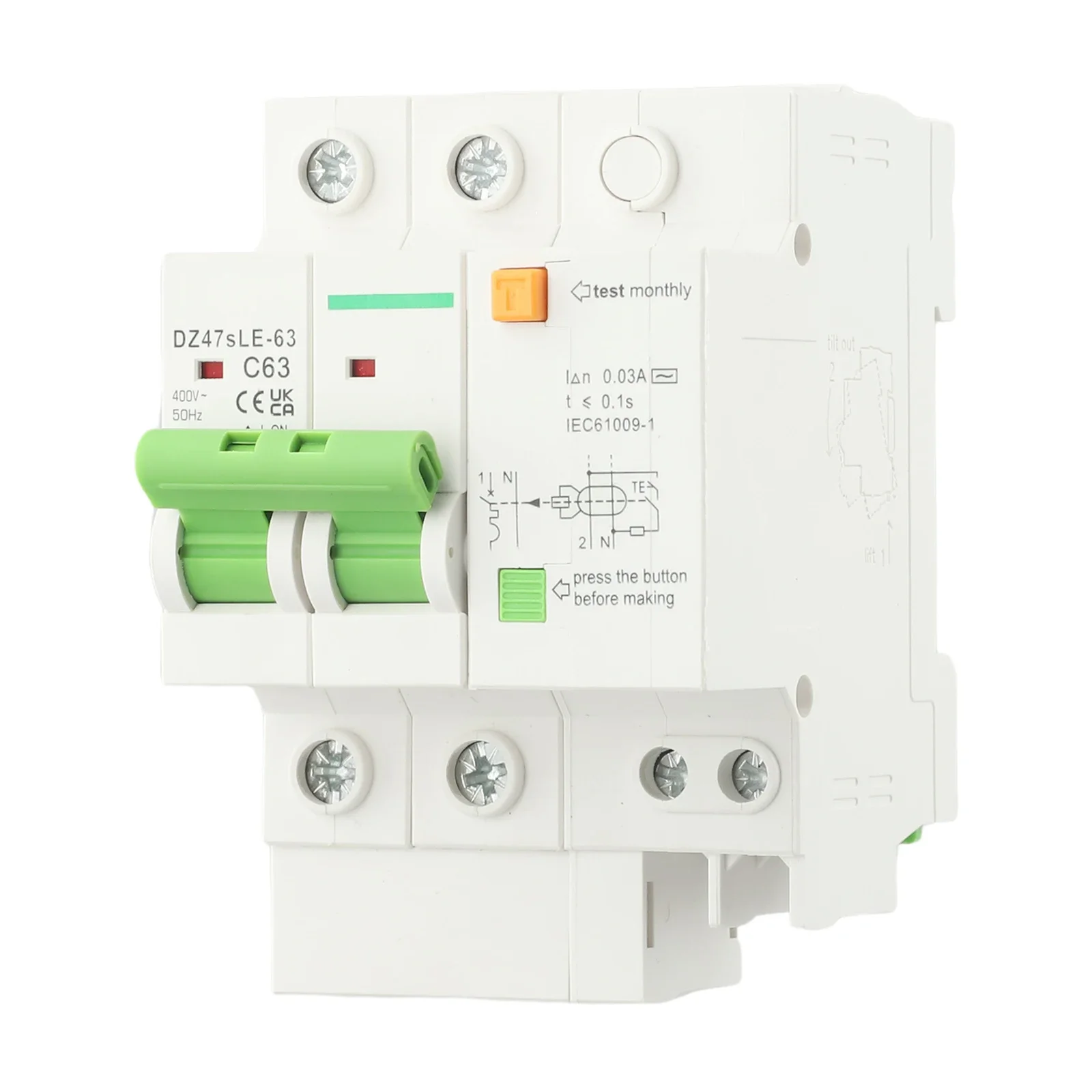 

Air Switch 2P Circuit Breaker Automatically Close Improving Safety PC Shell Reducing Sparks Strong Wire Pressure