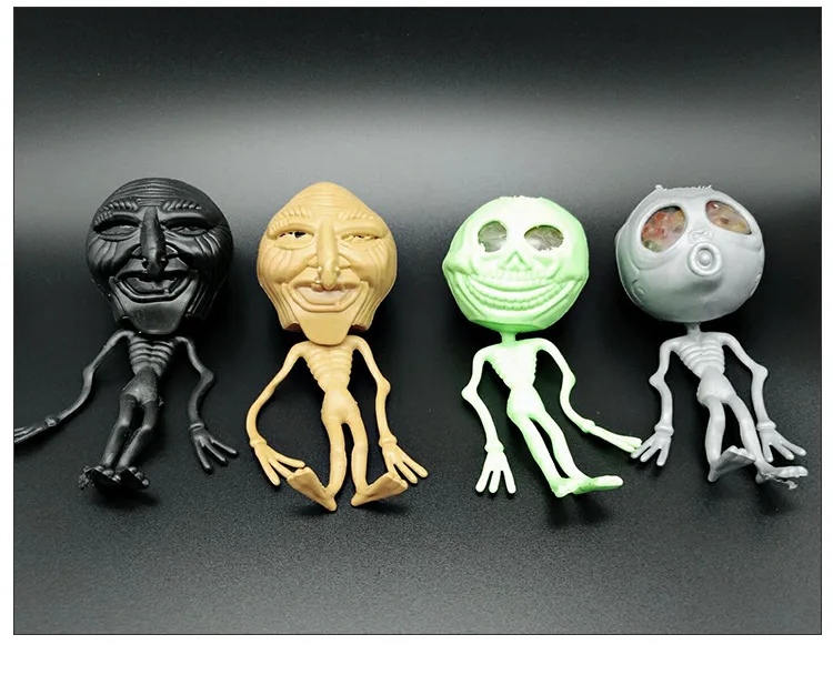 

New ghost head vent release pressure toy squeeze hand pinch ball creative toys for children Gifts For Boys And Girls
