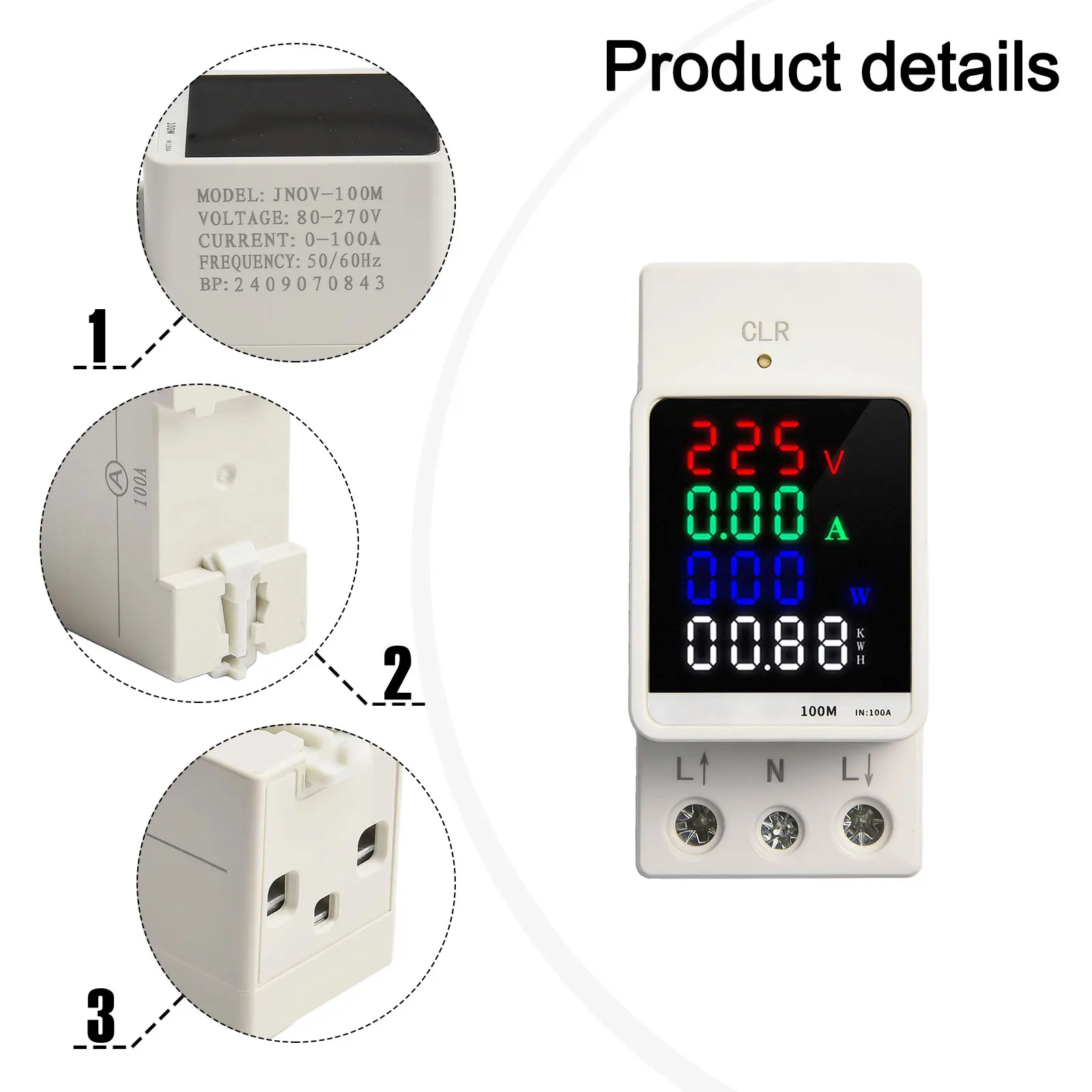 Usage Scenarios  Suitable for Houses  Rental Houses  Hotels  and More  AC80270V LCD Digital Electricity Meter 100A