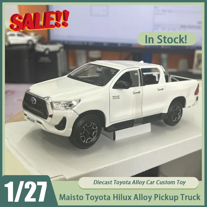 

Новинка в наличии Maisto 1:24/1:27 Toyota Hilux, модель пикапа из сплава, литая под давлением коллекционная игрушка-внедорожник для мальчиков, автомобиль в подарок