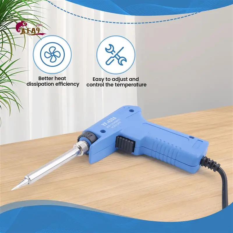 

AEA9-220V 30W-130W Professional Stainless Dual Power Quick Heat-Up Adjustable Welding Electric Soldering Iron Tool Us Plug