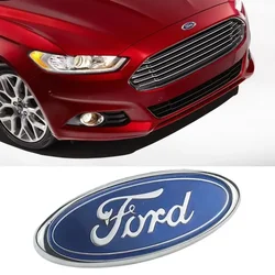 11,5x4,5 cm/15x6cm Auto Fronthaube Emblem für Ford Fiesta Range Focus Mondeo Explorer Fusion Transit Edge Auto Heck aufkleber