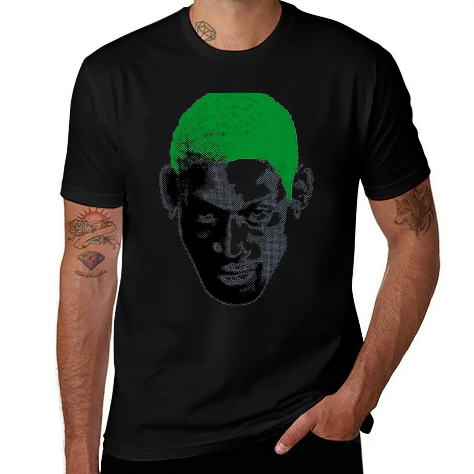 

Denis Rodman T-Shirt Anime t-shirt blacks t shirts for men graphic