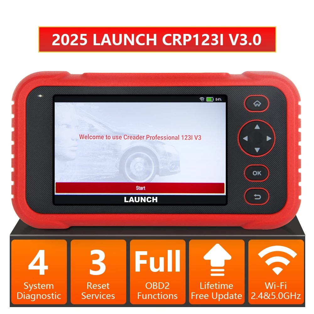 

2025 NEW LAUNCH CRP123I V3 Elite OBD2 Scanner Diagnostic Tool, WiFi Upgrade TYPE-C charging,Supports expansion of DOIP/CANFD