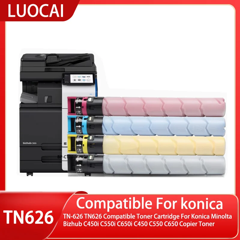 

TN-626 TN626 Compatible Toner Cartridge For Konica Minolta Bizhub C450i C550i C650i C450 C550 C650 Copier Toner