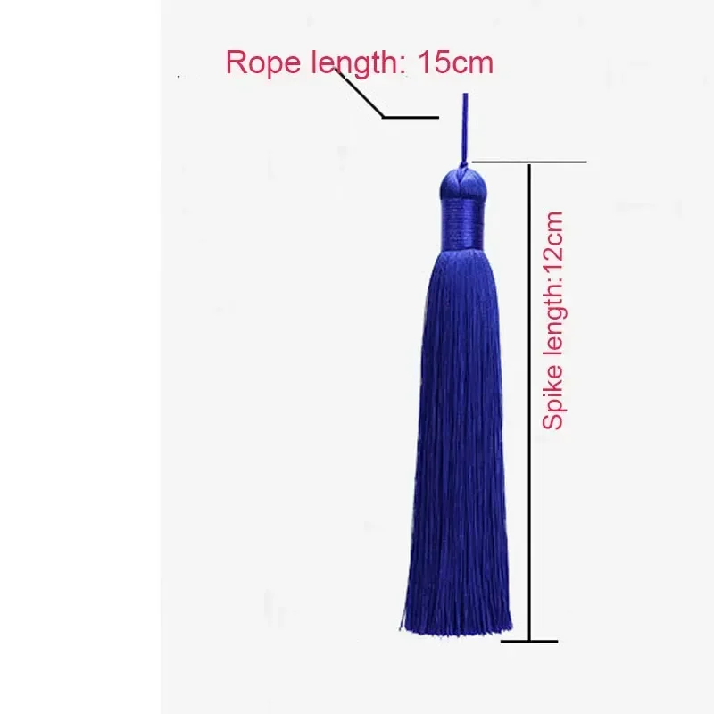 12cm Handmade Silk Tassels Sewing Bang Tassel Trim Decorative Key Tassels With Hanging Rope For DIY Craft Pendant Home Decor