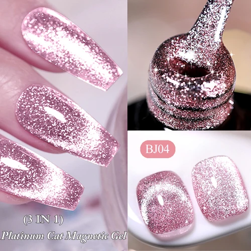 LILYCUTE 7ML 3 en 1 platino oro rosa gato Gel magnético esmalte de uñas luz de luna barniz de Gel magnético brillo Gel UV semipermanente