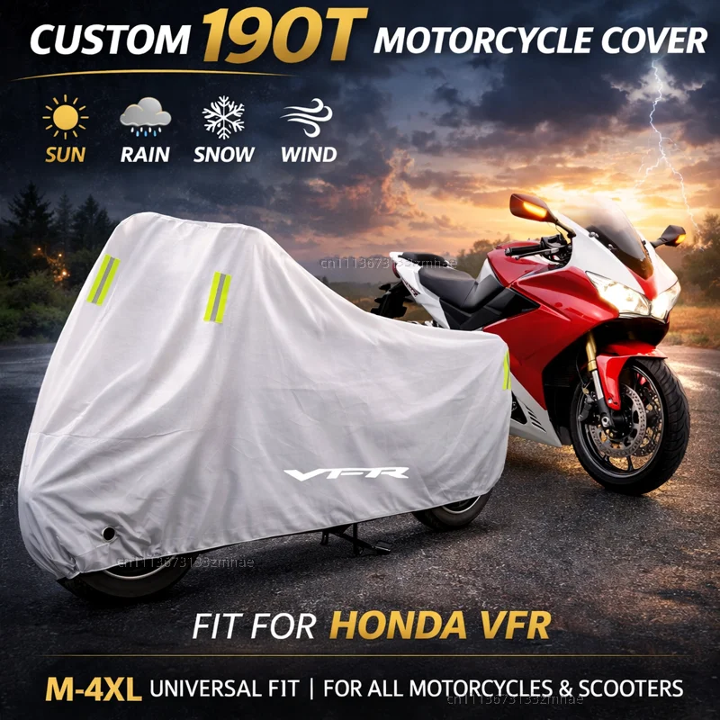 

Чехол для мотоцикла HONDA VFR 800 1200x VFR750 VFR800X VFR800F VFR1200x, водонепроницаемый, сверхпрочный, для улицы, защита от дождя, пыли и солнца