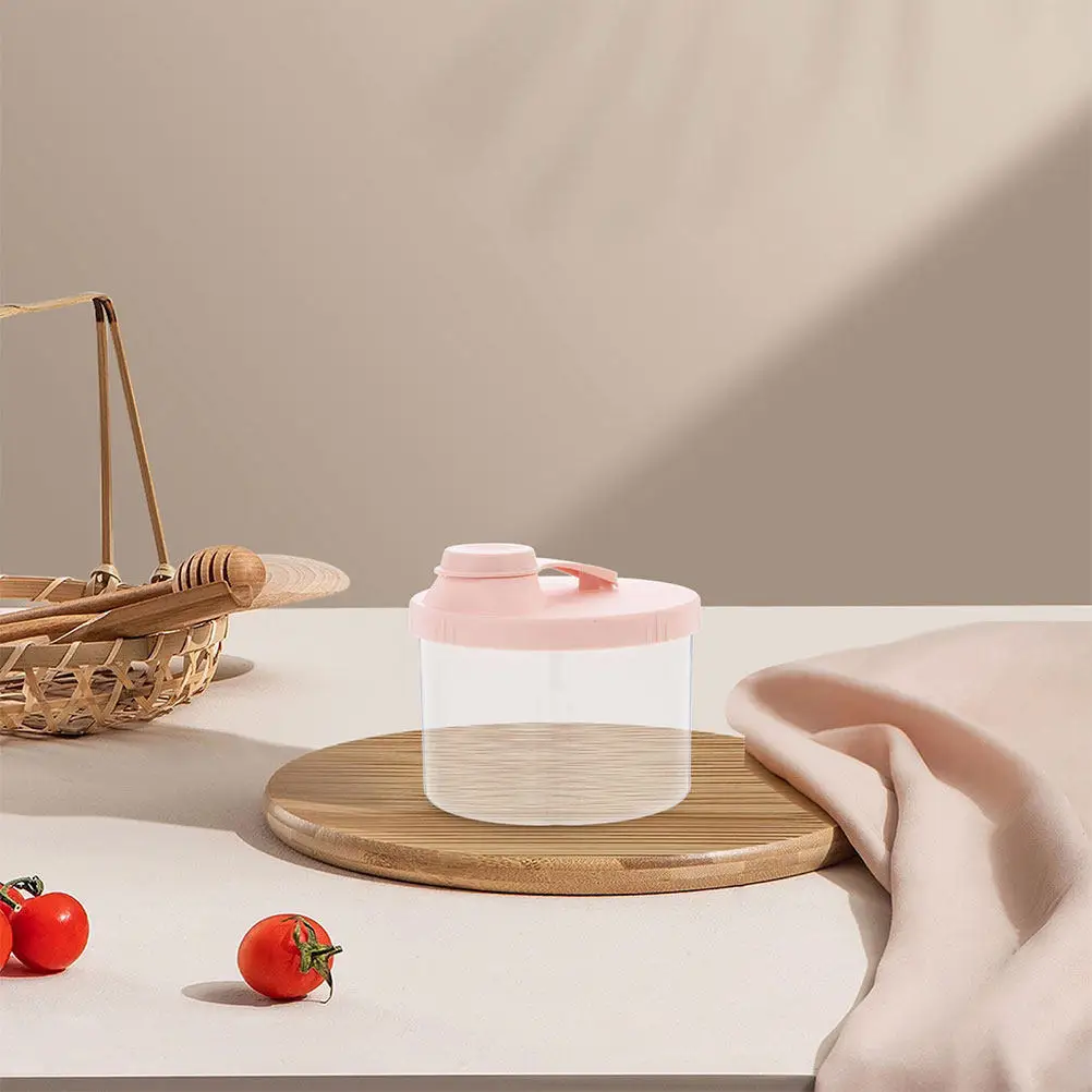 2Pcs Portable Formula Dispensers Milk Powder Storage Boxes Reusable Four Compartments Rotating Leak-Proof Sealed Milk Powder