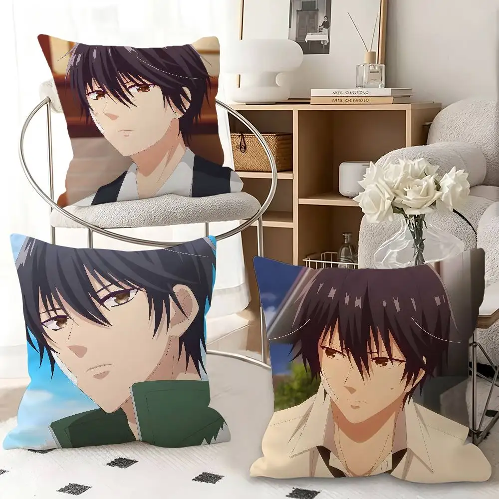 1pc Ren Nikaido Anime Characters Pillow Case Fashion Square Pillowcase Bedroom Sofa Room Ins Decoration Leisure