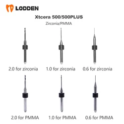 Xtcera 500/500 PLUS for Lithium Disilicate Metal Dental Lab Milling Burs D4 DC NC Coating Dentisity Materials Grinding Drills