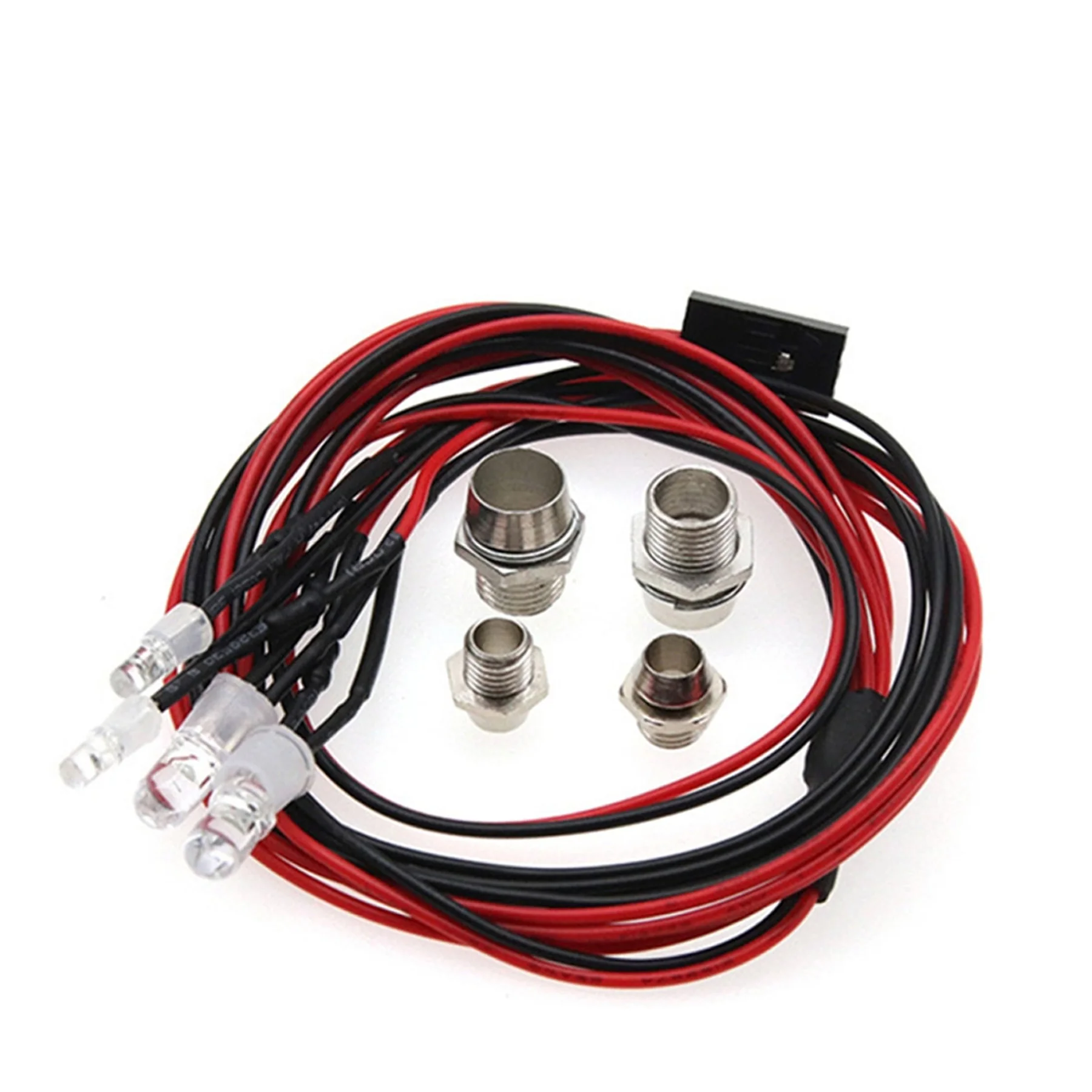 4Leds RC Car LED Lights White Headlights Red Taillight Kit Accessories FOR RC Buggy Truck Tank Crawler Car SCX10 SCX24 TRX4 TRX6
