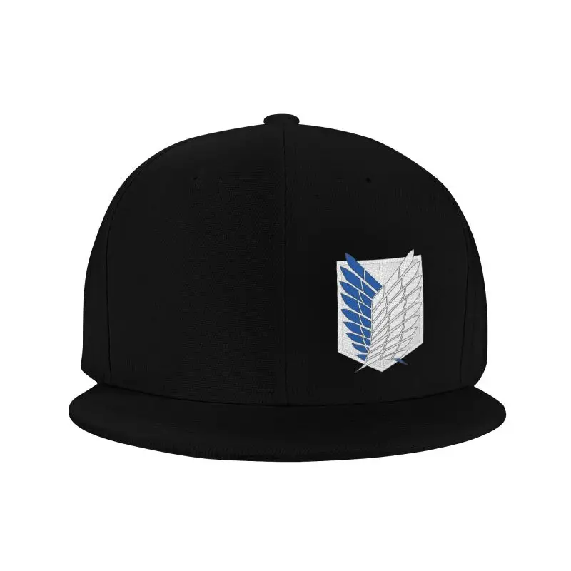 Attack on Titan Print Baseball Cap Unisex Hip Hop Flat Bill Snapback Cap Men Travel Sports Sun Visor Hats Trucker Hat