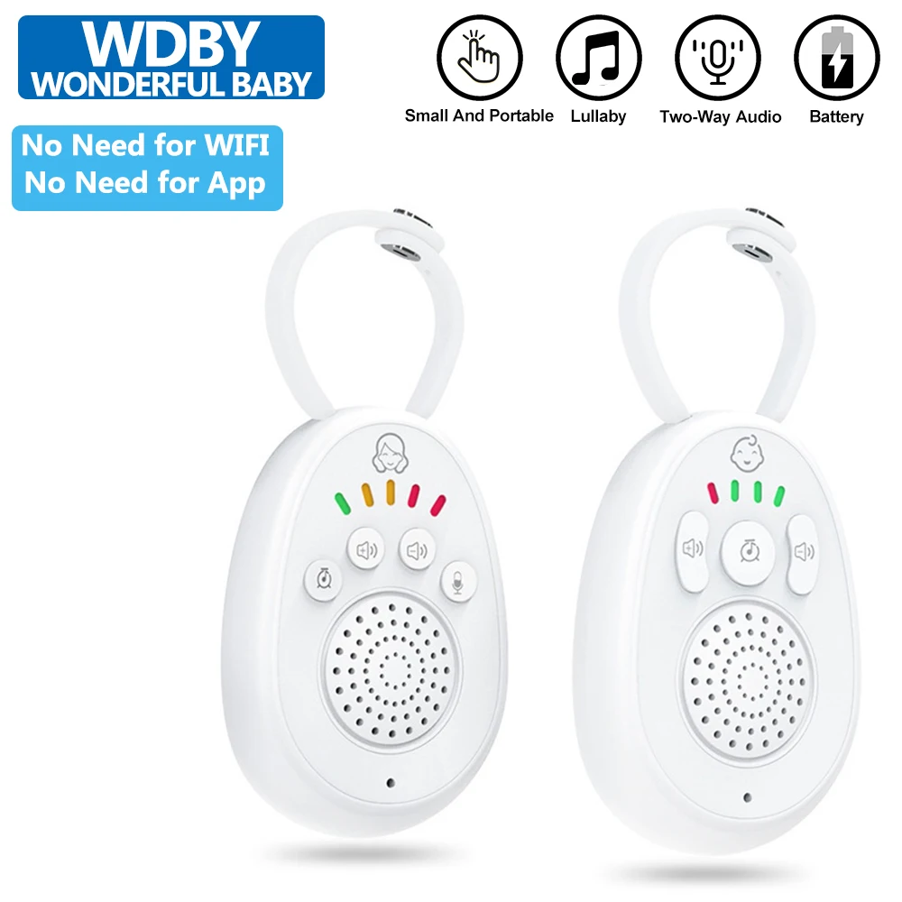 

Wireless Baby Monitor Audio Lullaby Portable Two-Way Talk Baby Monitor with Rechargeable Battery Small Portable Baby Care Device
