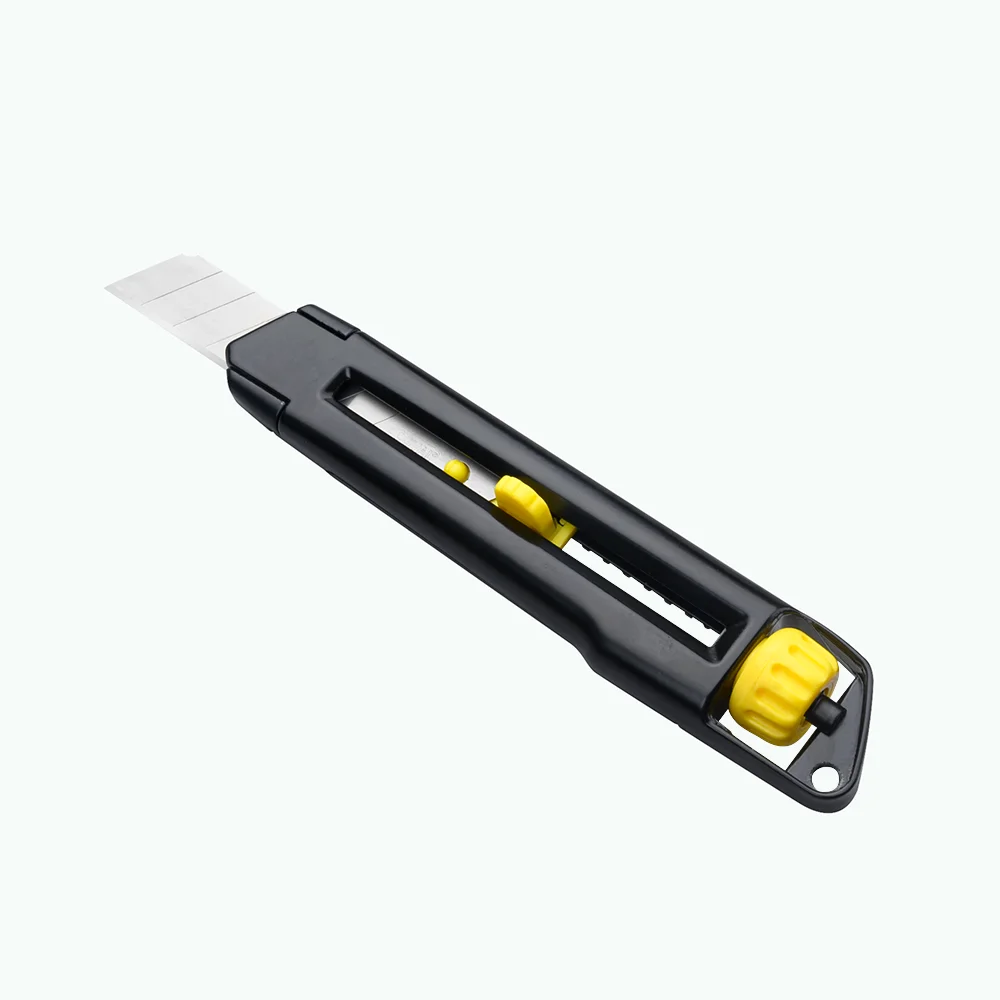 Utility Knife Heavy-duty Aluminum Trimming Tool18mm Snap-Off Blade Cutter Safety Paper Box Cutters Durable School Pocket Knives