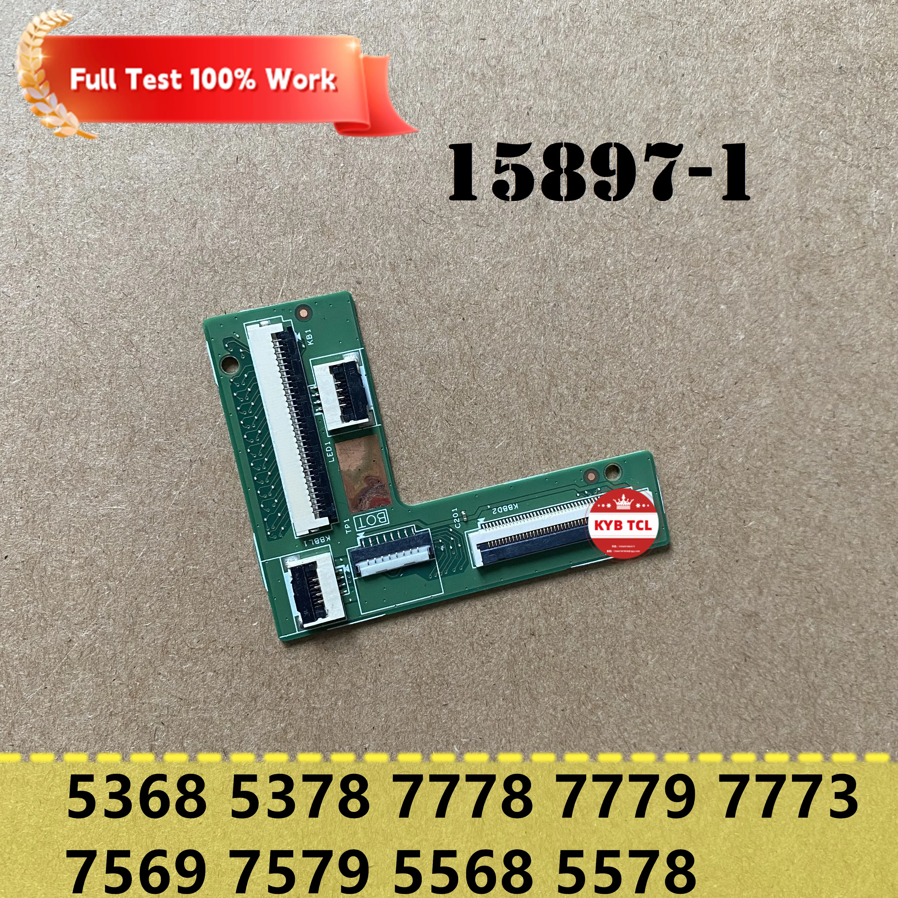 For Dell Inspiron 5368 5378 7778 7779 7773 7569 7579 5568 5578 Keyboard Junction Circuit Board Or Cable 15897-1 0YG52H Notebook