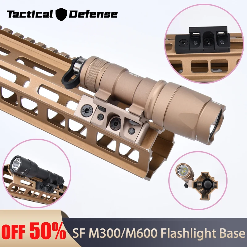 Surefir M300 M600 Mini Scout Light SF M300A M300U Weapon Powerful Flashlight Tactical Hunting Gun Dual Function Switch Mlok Keym